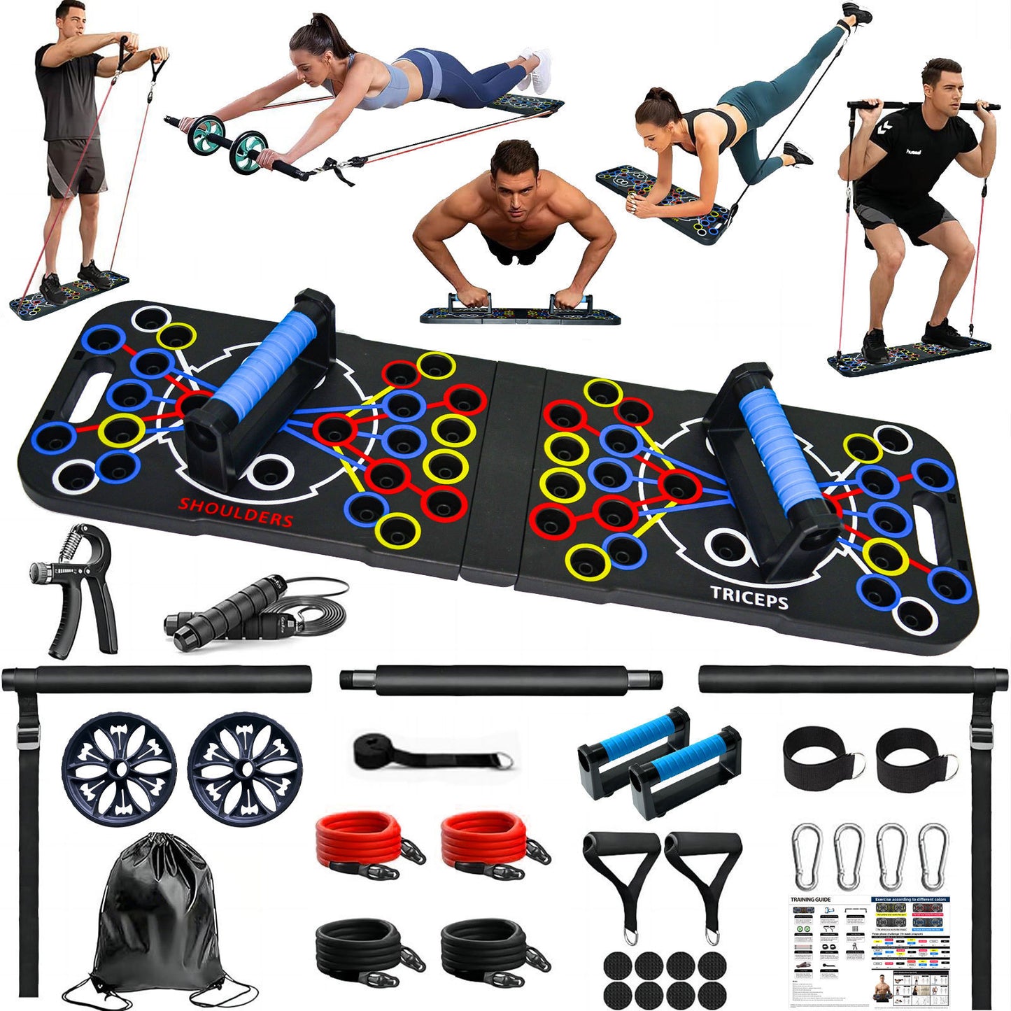 54-Hole Push-Up Board Multi-functional Home Fitness Equipment